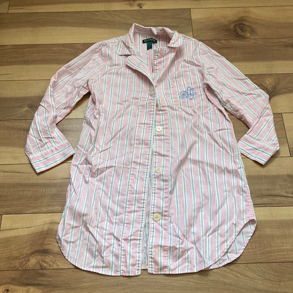 Ralph Lauren flannel night shirt. Size S